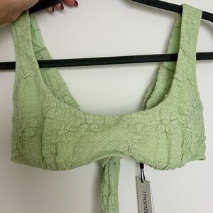 Montce Swim Avo Floral Kaia Bikini Top NWT size M